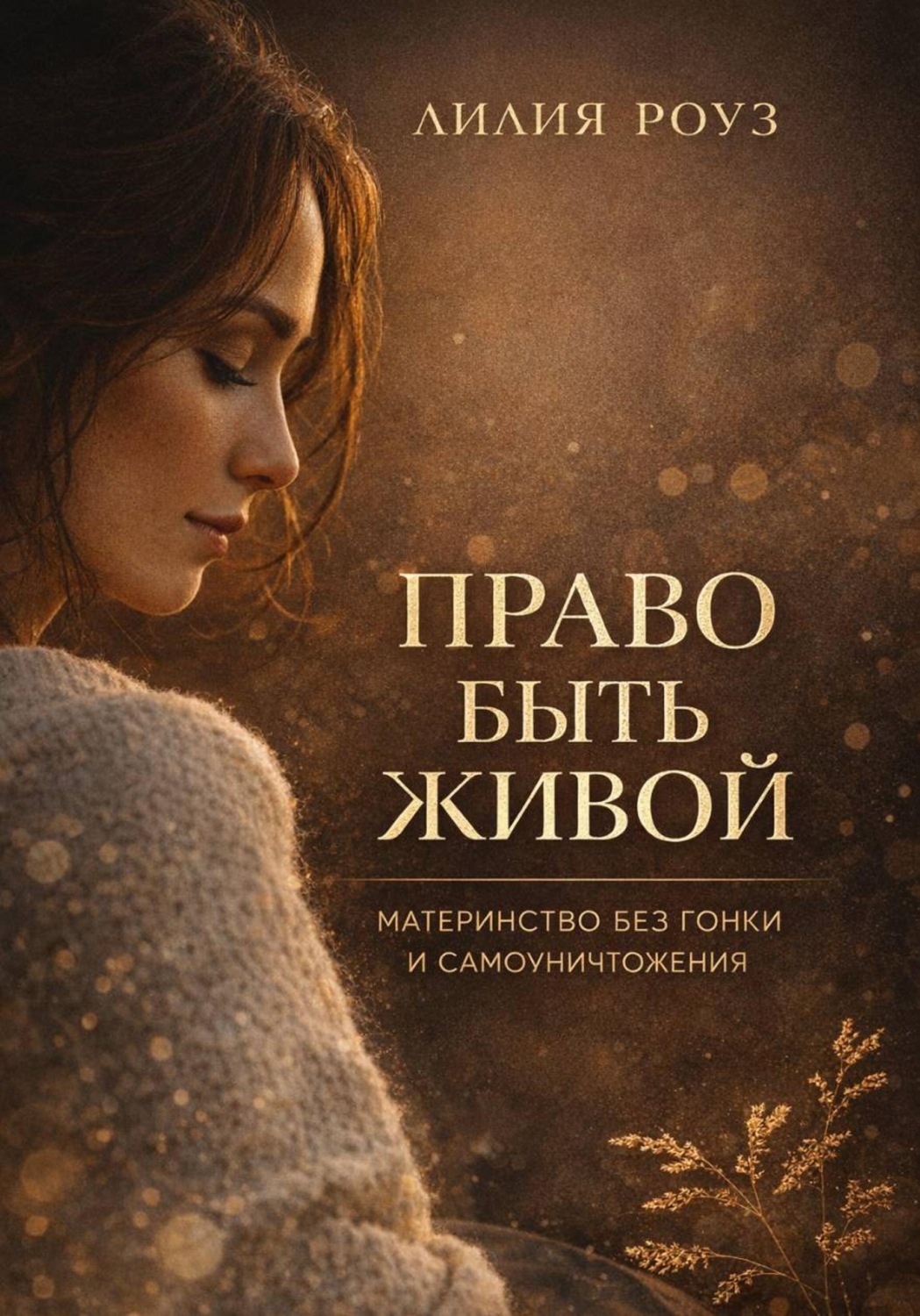 Обложка книги «Право быть живой. Материнство без гонки и самоуничтожения»