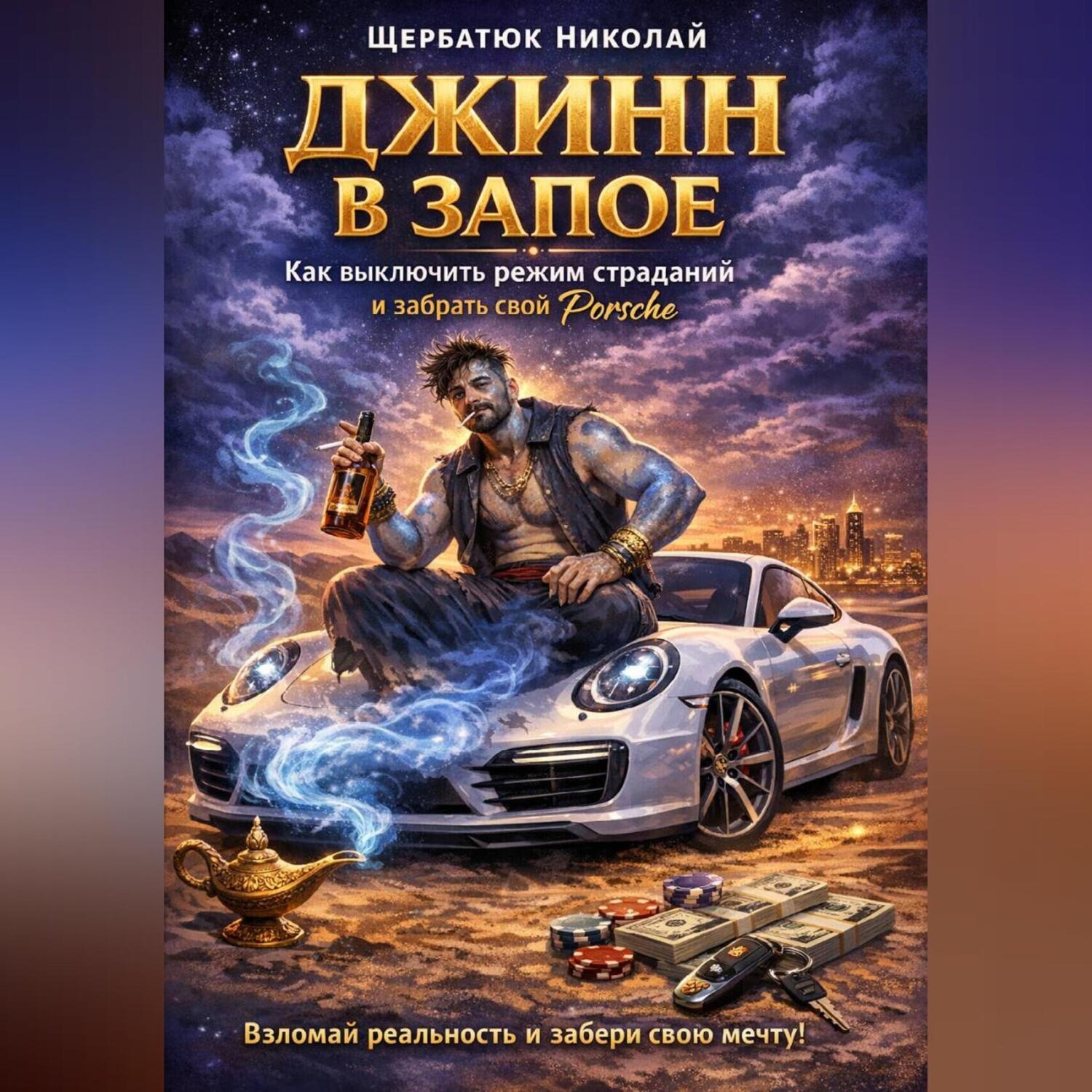 Обложка книги «Джинн в запое: Как выключить режим страданий и забрать свой Porsche»