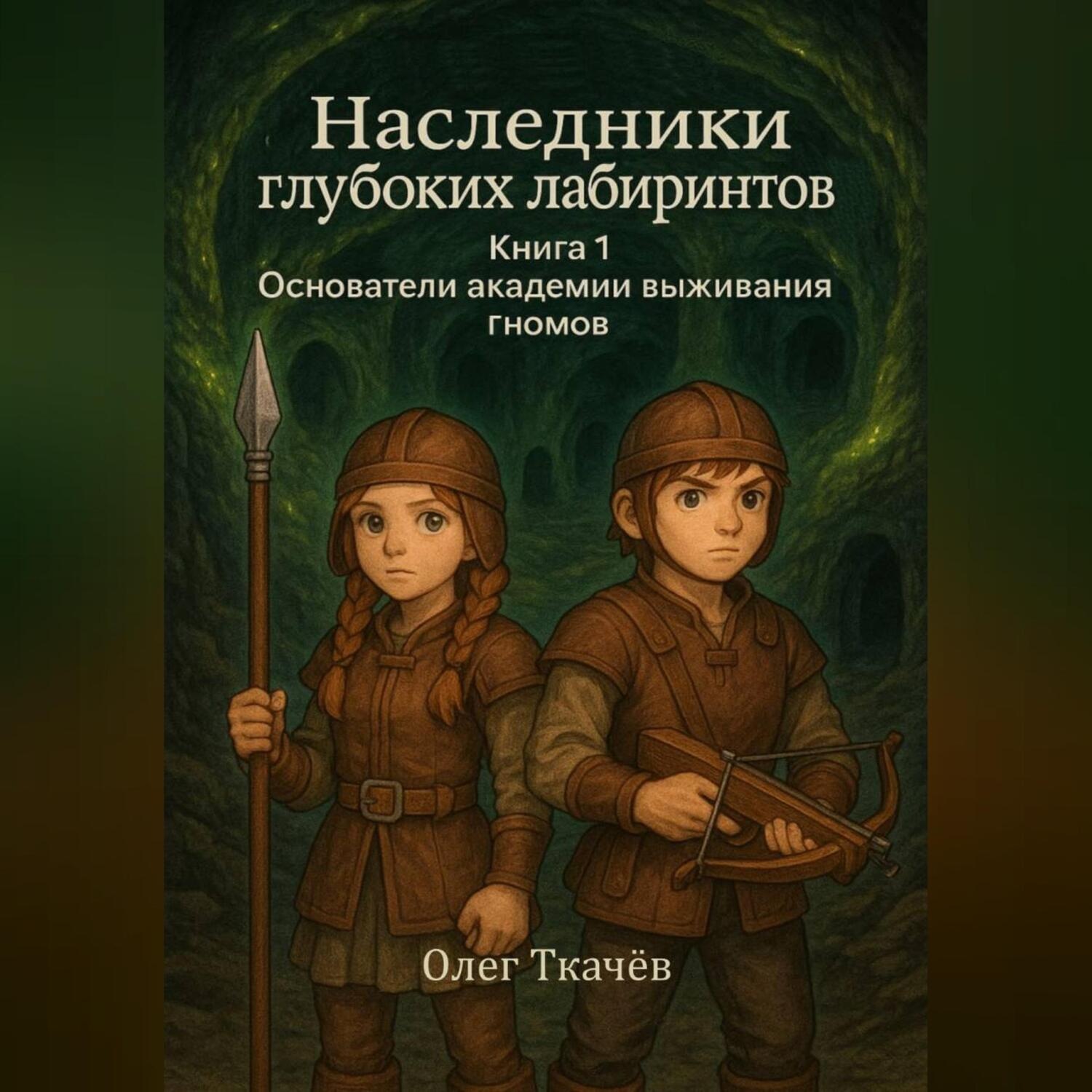 Обложка книги «Наследники глубоких лабиринтов. Книга 1. Основатели академии выживания гномов»