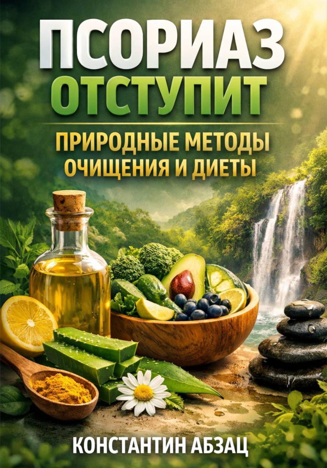 Обложка книги «Псориаз отступит природные методы очищения и диеты»