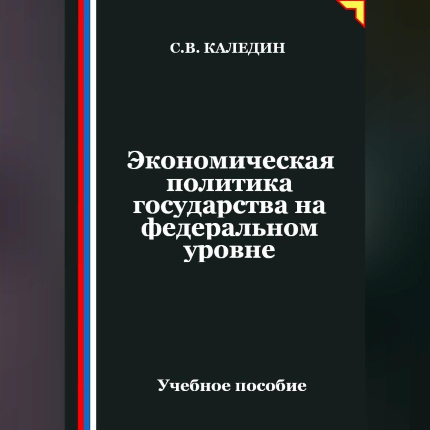 Обложка книги «Экономическая политика государства на федеральном уровне»