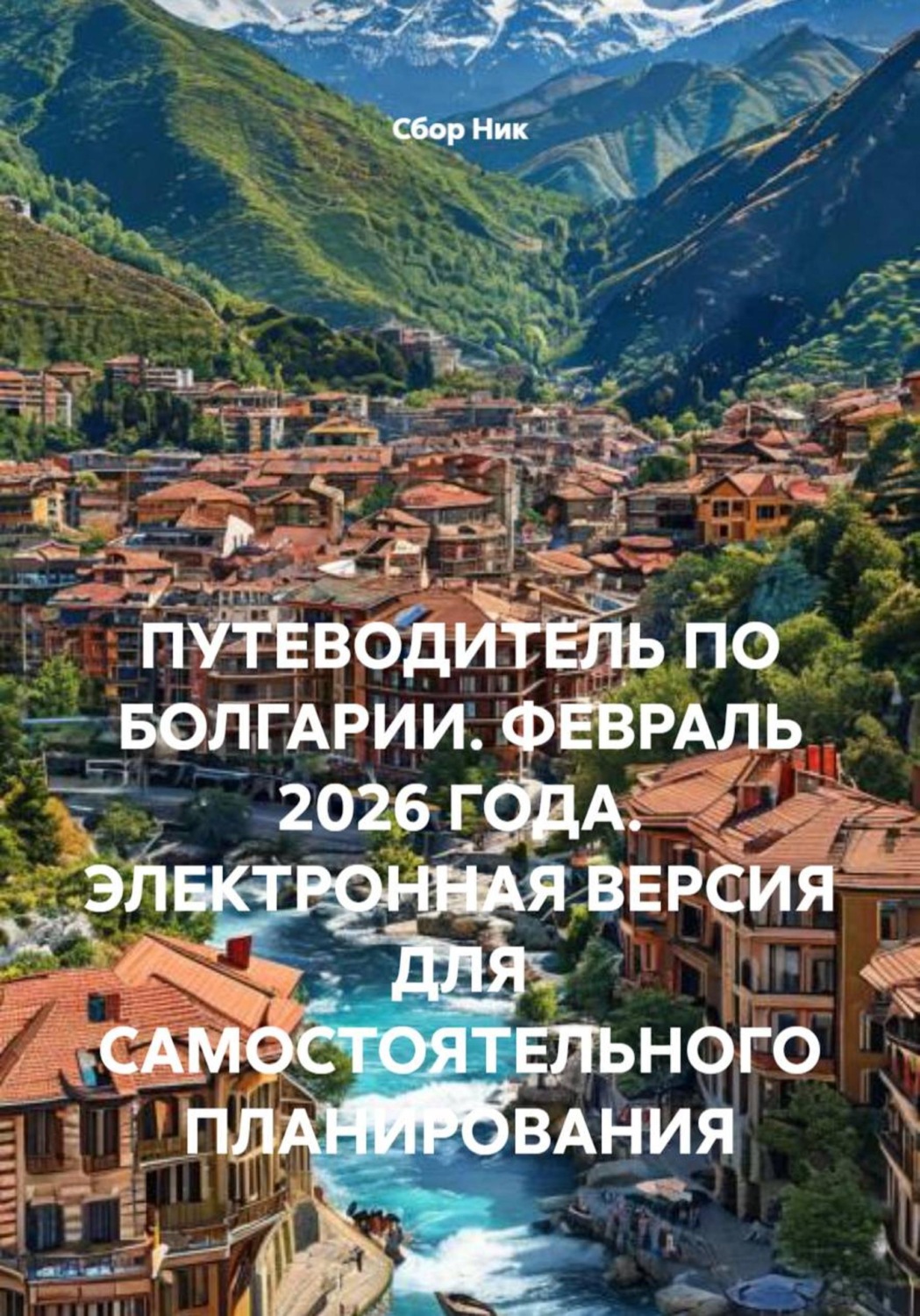 Обложка книги «ПУТЕВОДИТЕЛЬ ПО БОЛГАРИИ. ФЕВРАЛЬ 2026 ГОДА. ЭЛЕКТРОННАЯ ВЕРСИЯ ДЛЯ САМОСТОЯТЕЛЬНОГО ПЛАНИРОВАНИЯ»