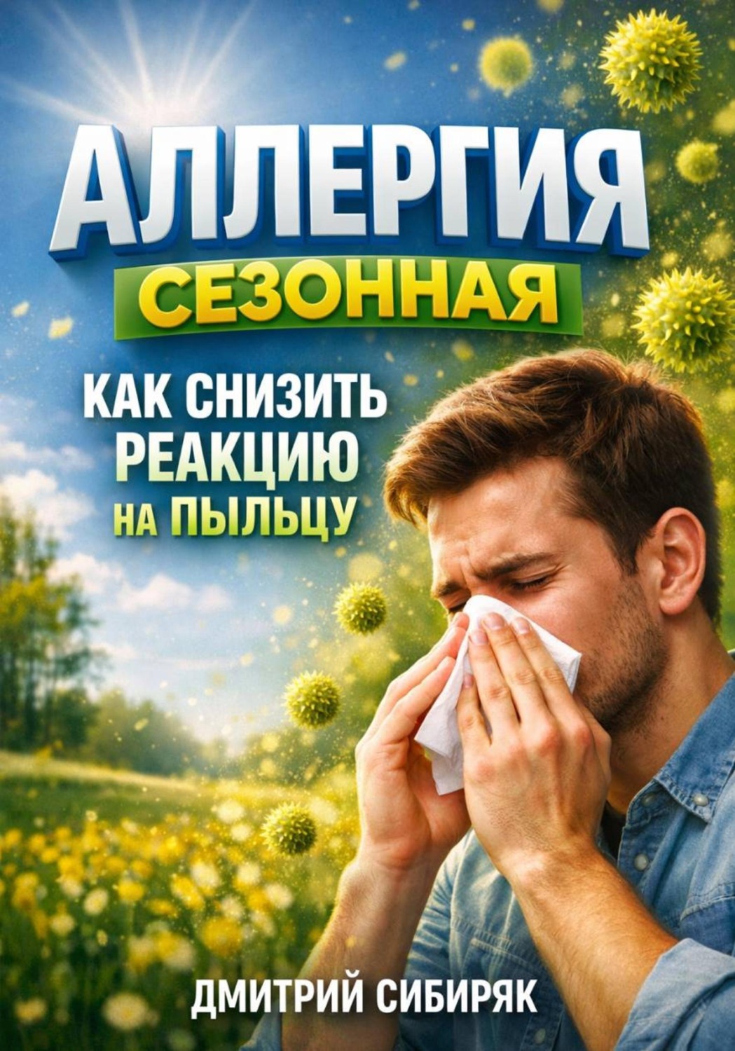 Обложка книги «Аллергия сезонная как снизить реакцию на пыльцу»