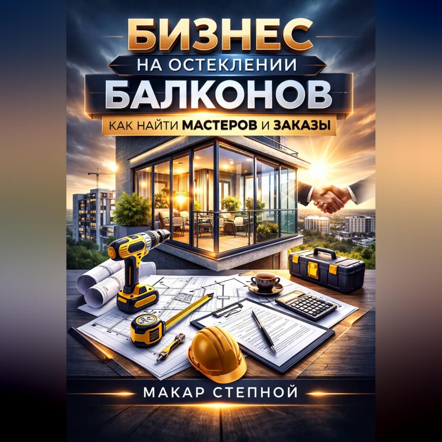 Обложка книги «Бизнес на остеклении балконов как найти мастеров и заказы»