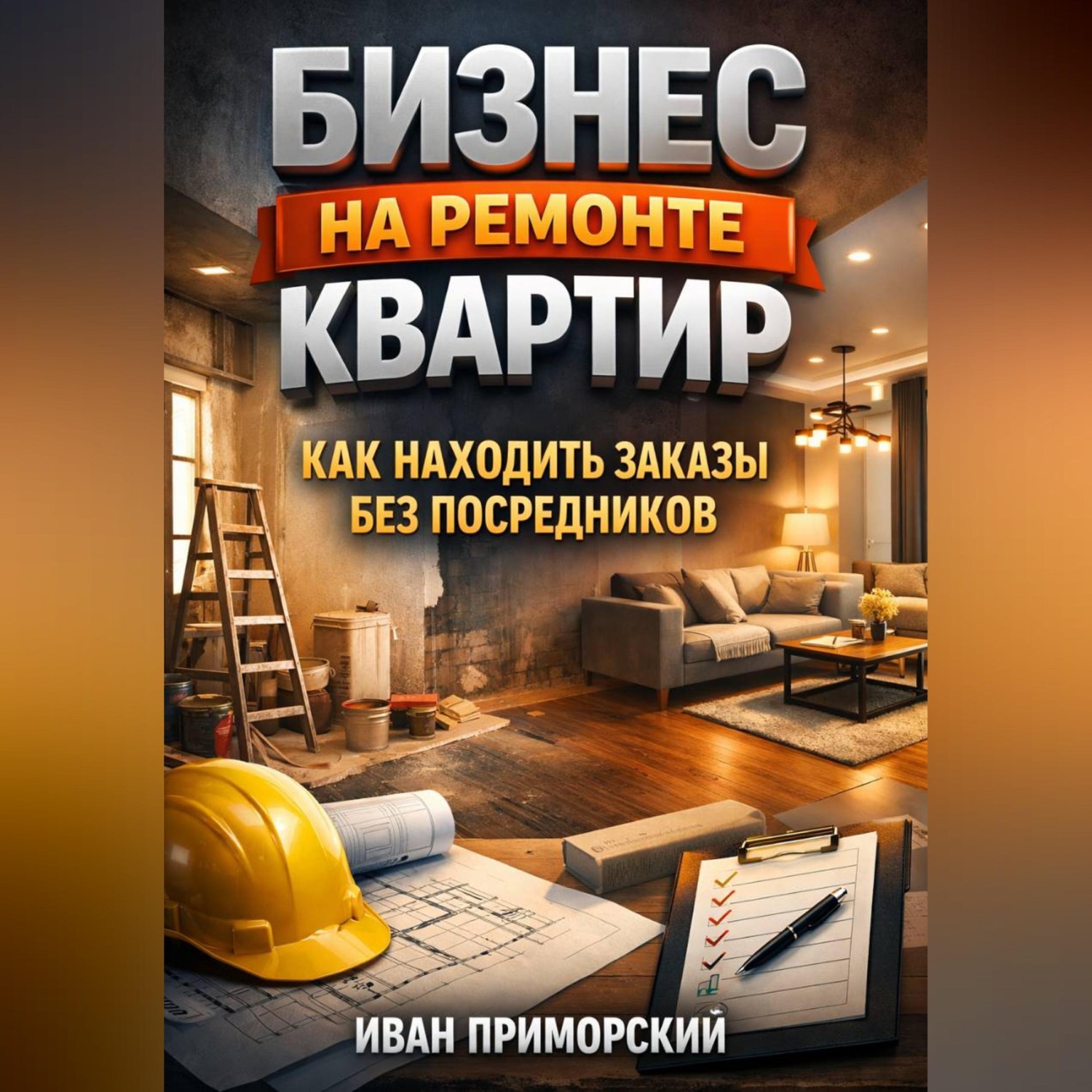 Обложка книги «Бизнес на ремонте квартир как находить заказы без посредников»