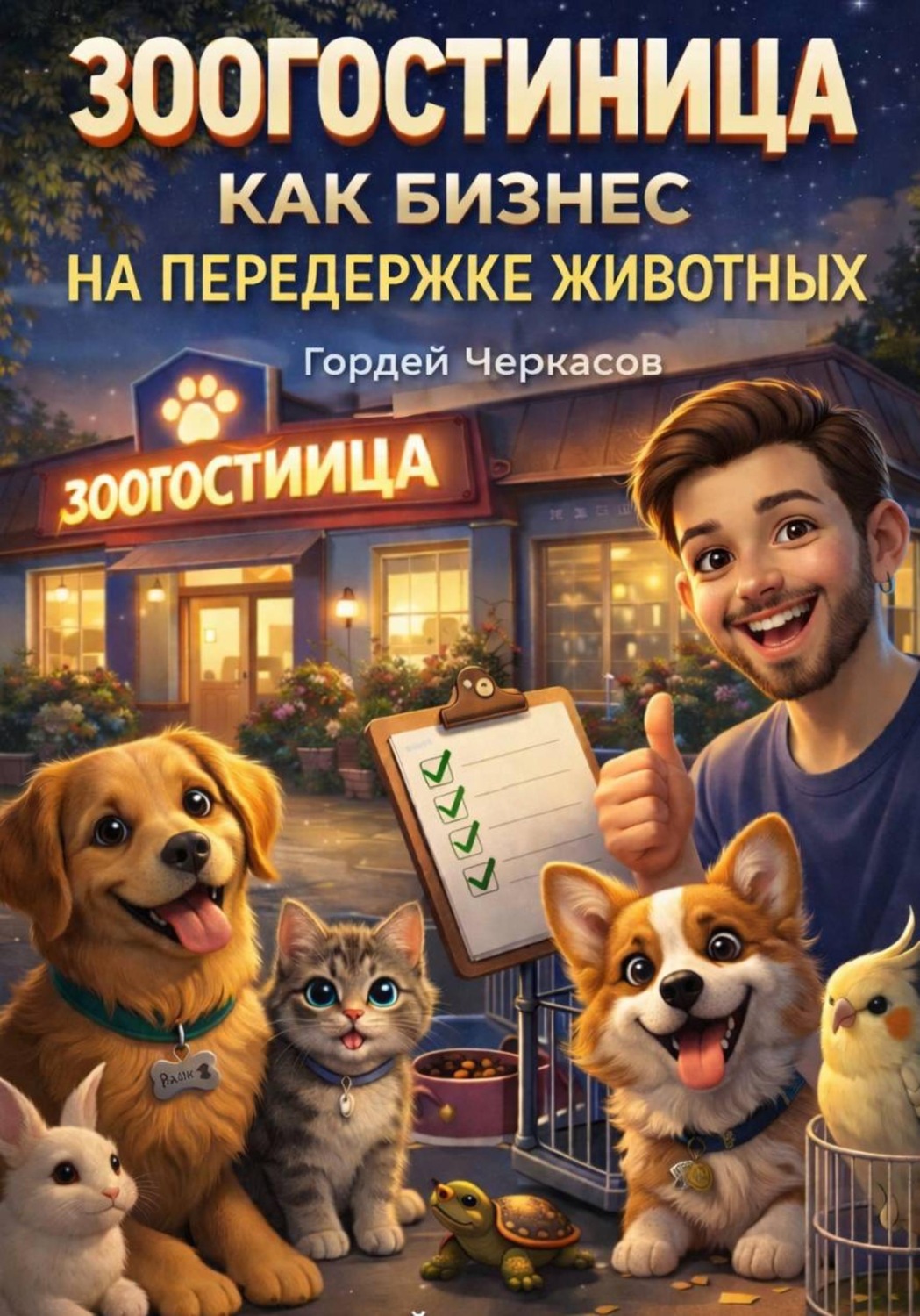 Обложка книги «Зоогостиница как бизнес на передержке животных»