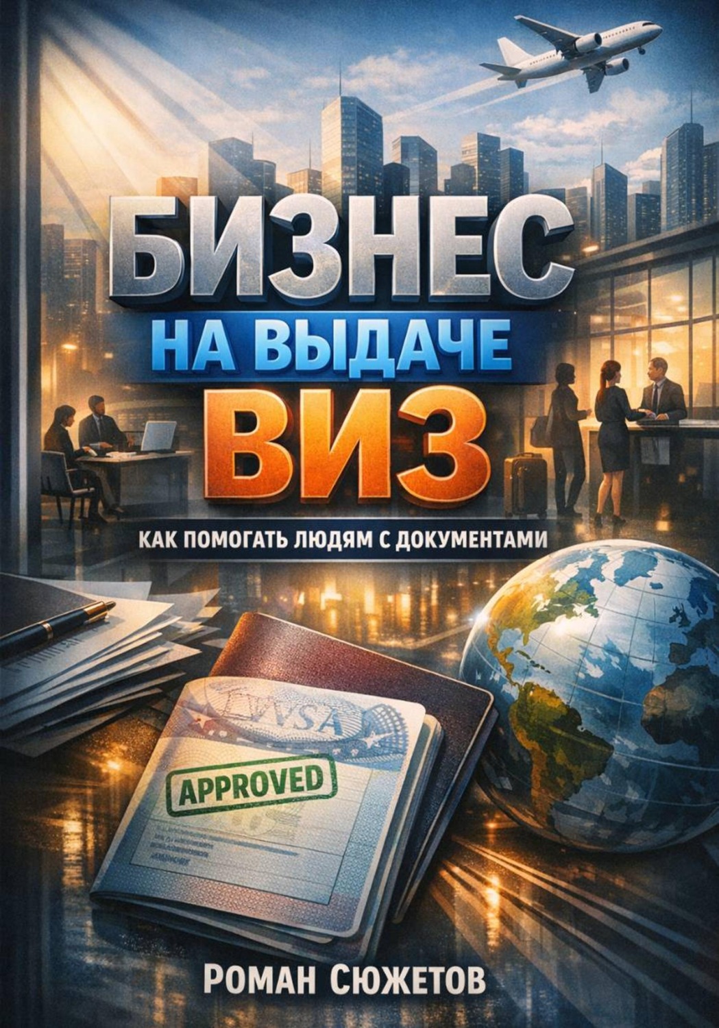 Обложка книги «Бизнес на выдаче виз как помогать людям с документами»
