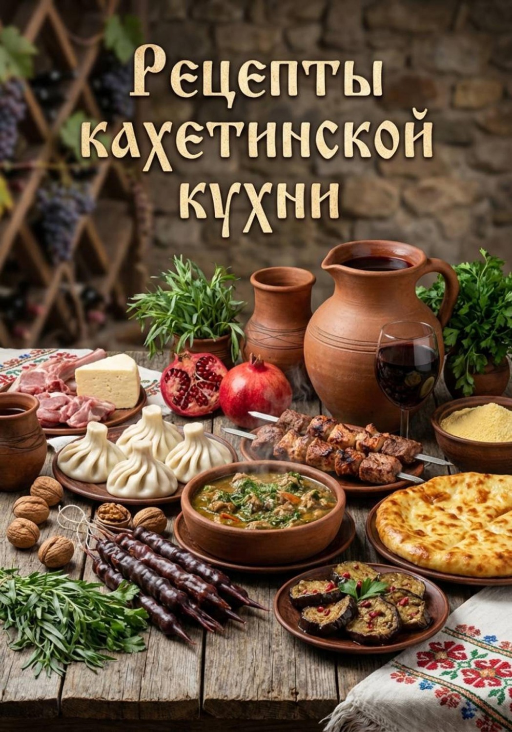 Обложка книги «Рецепты кахетинской кухни»