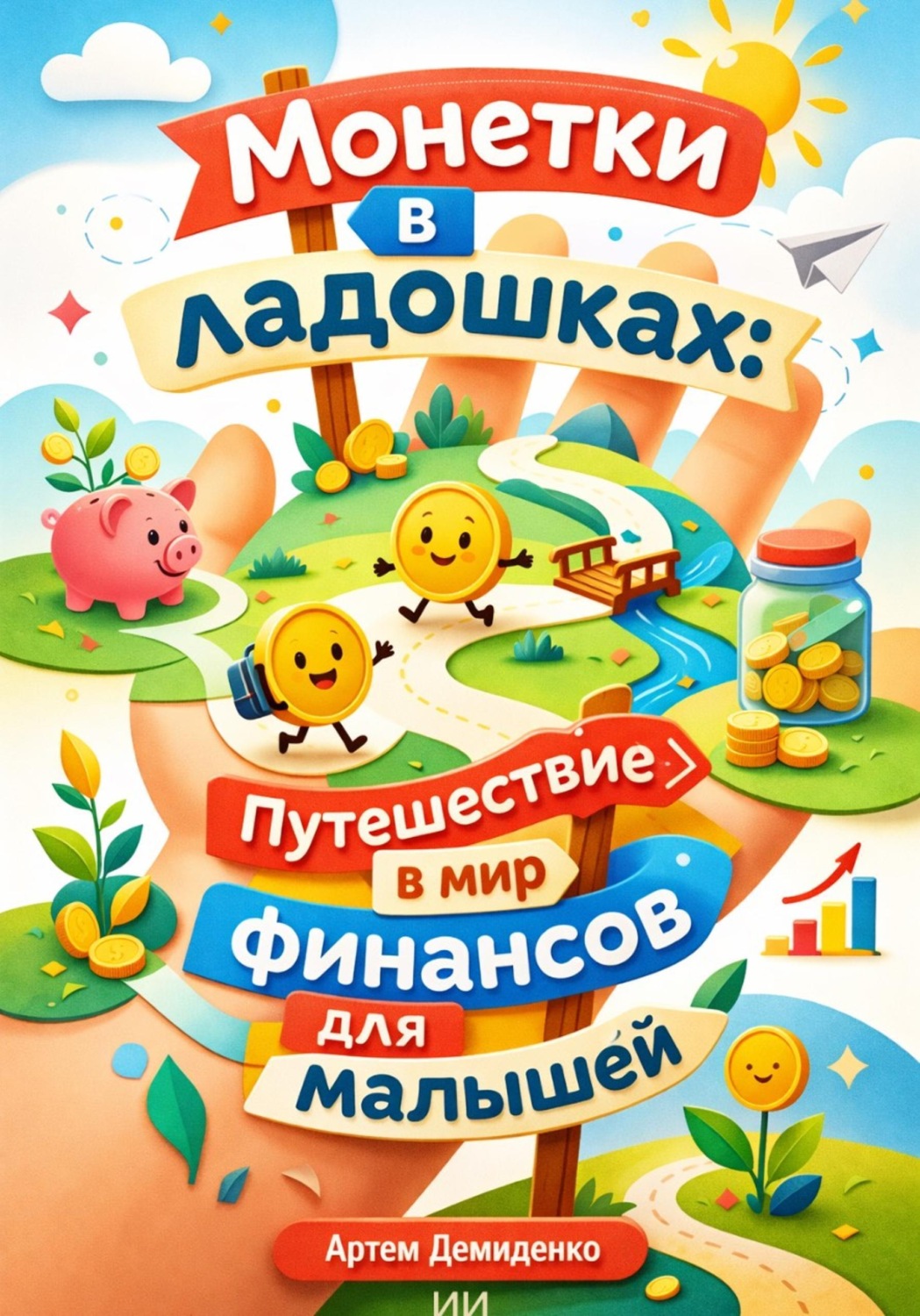 Обложка книги «Монетки в ладошках: Путешествие в мир финансов для малышей»