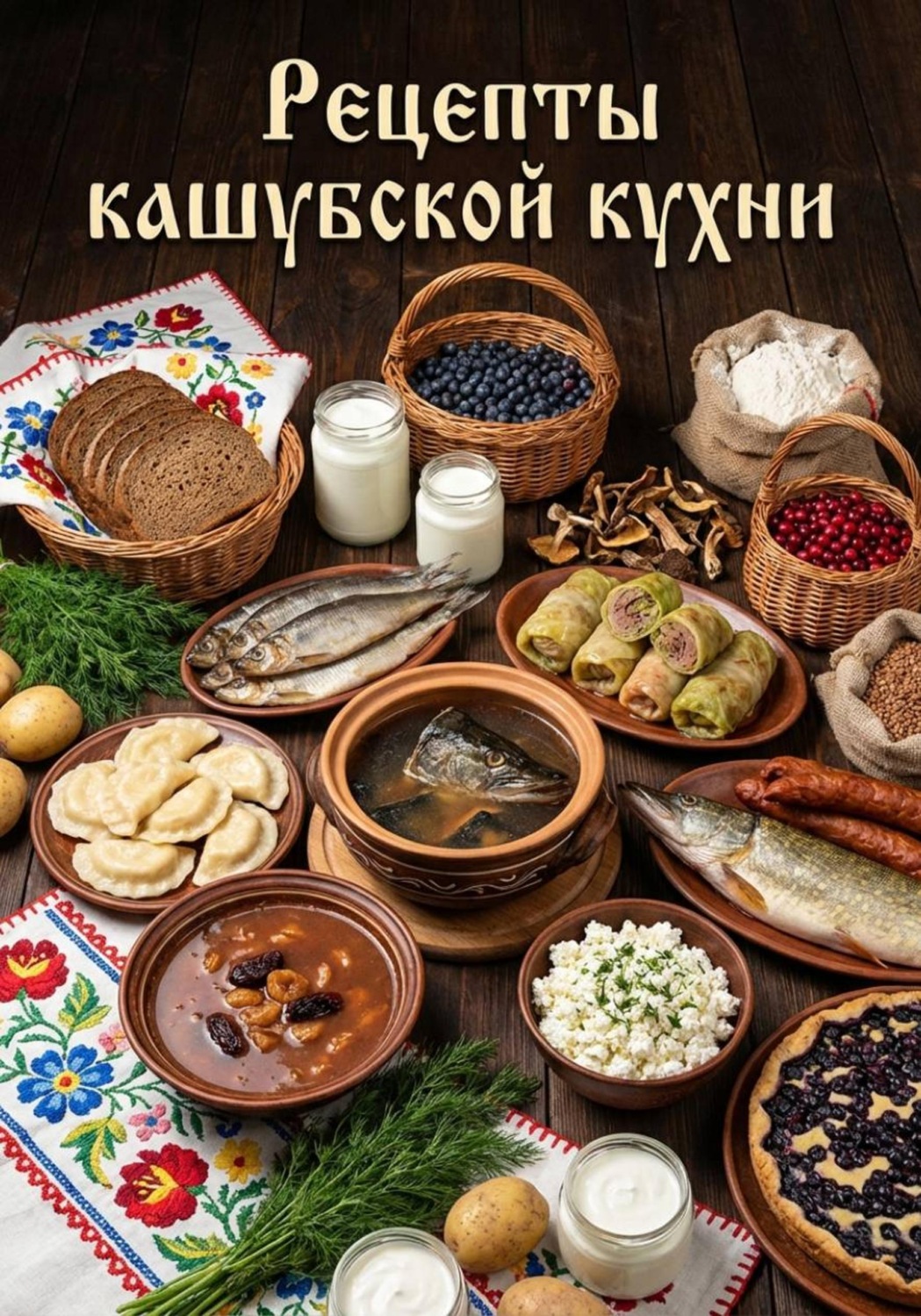 Обложка книги «Рецепты кашубской кухни»