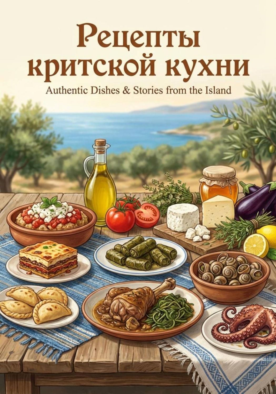Обложка книги «Рецепты критской кухни»