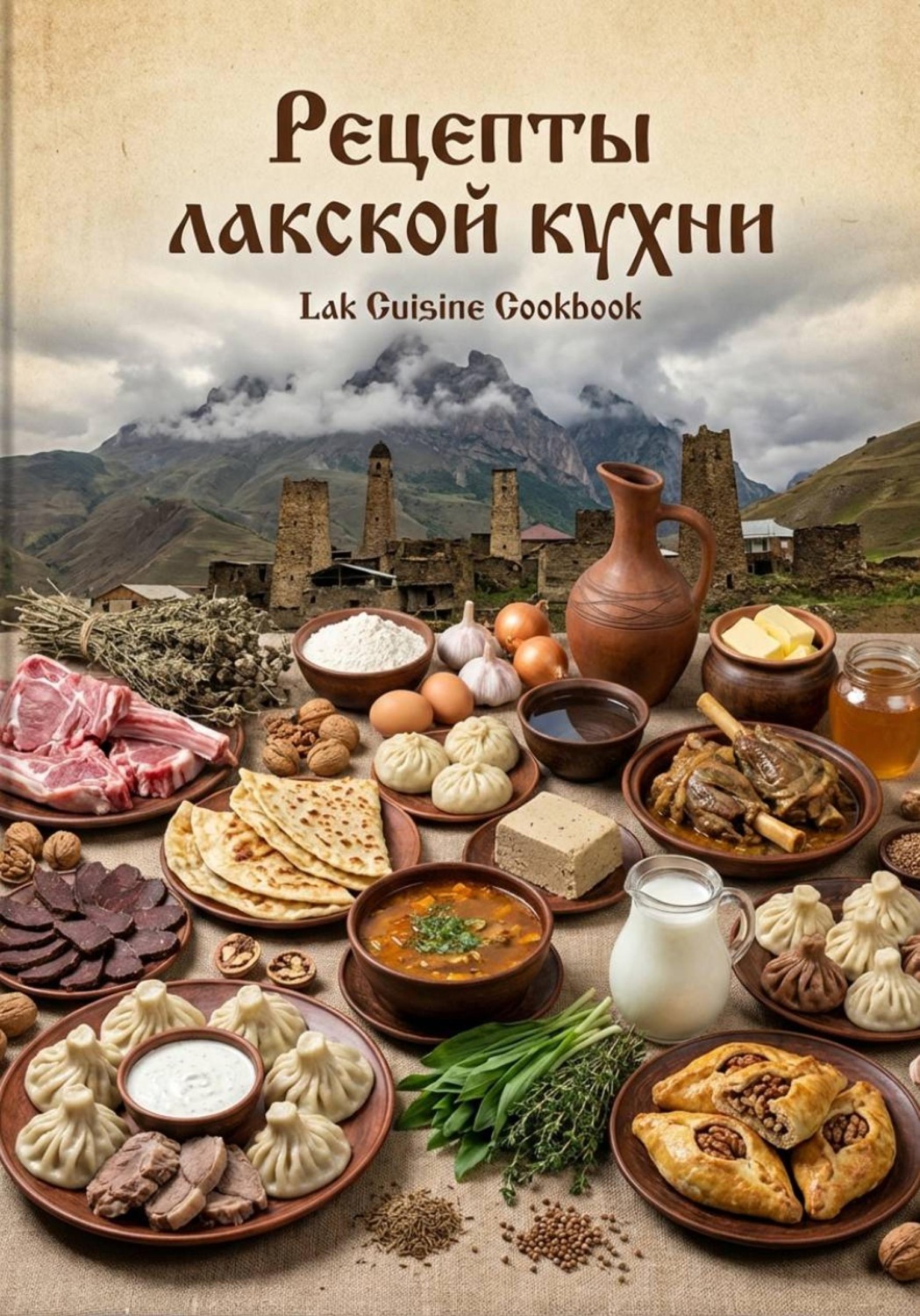 Обложка книги «Рецепты лакской кухни»