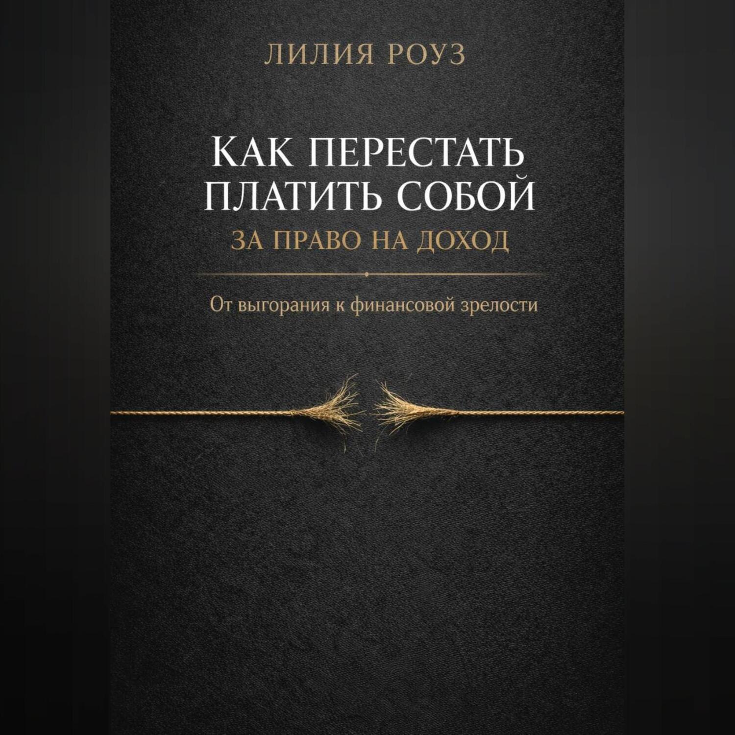 Обложка книги «Как перестать платить собой за право на доход. От выгорания к финансовой зрелости»