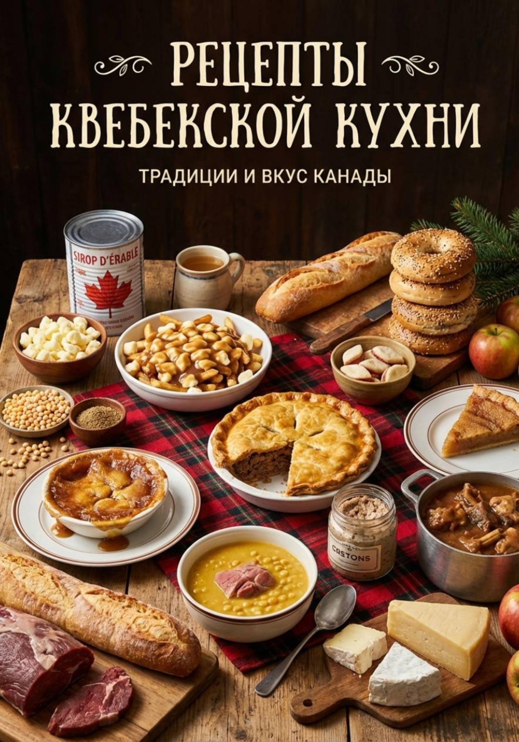 Обложка книги «Рецепты квебекской кухни»