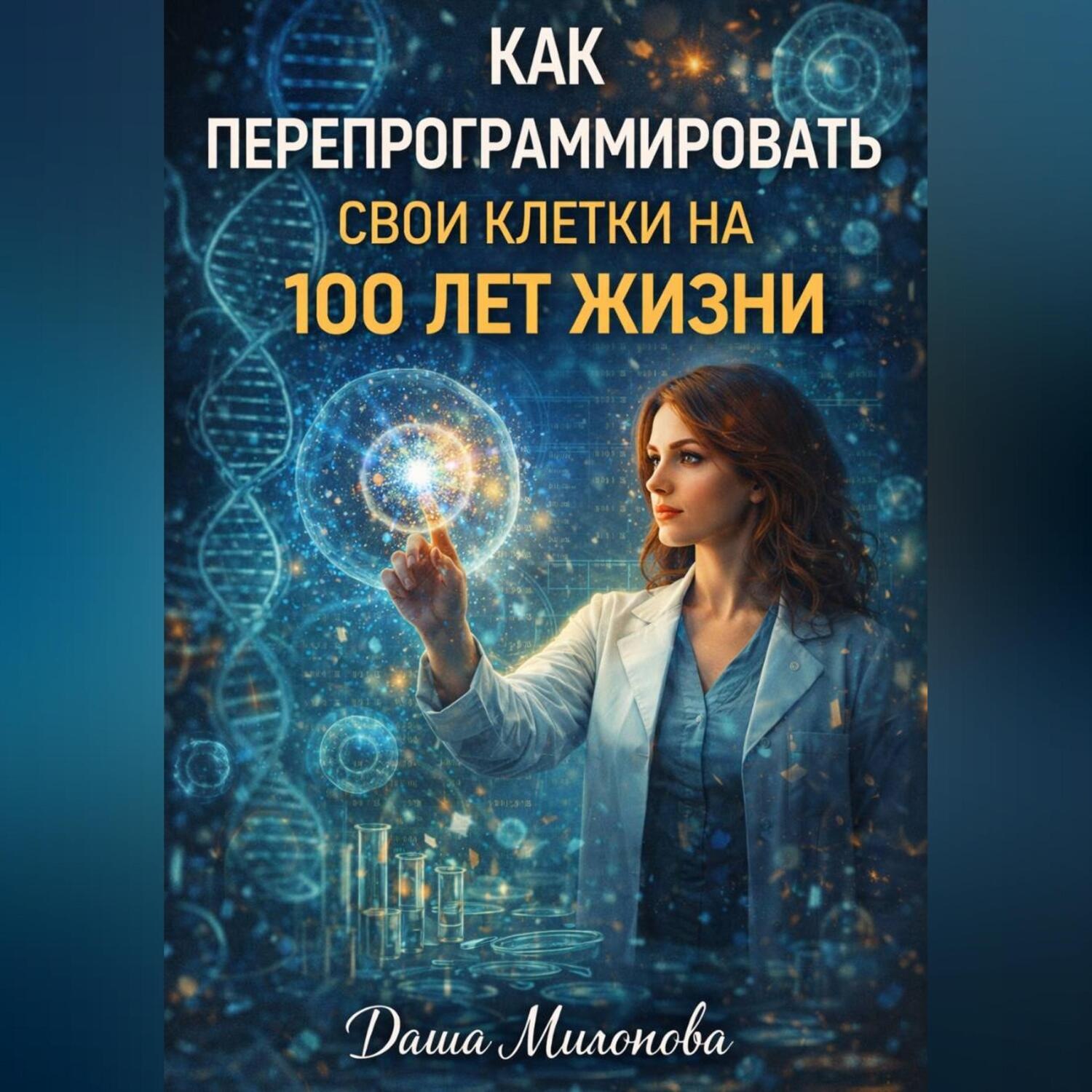 Обложка книги «Как перепрограммировать свои клетки на 100 лет жизни»