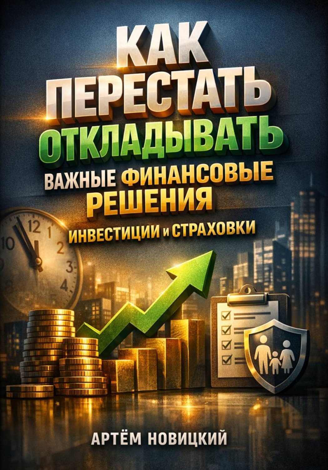 Обложка книги «Как перестать откладывать важные финансовые решения инвестиции и страховки»
