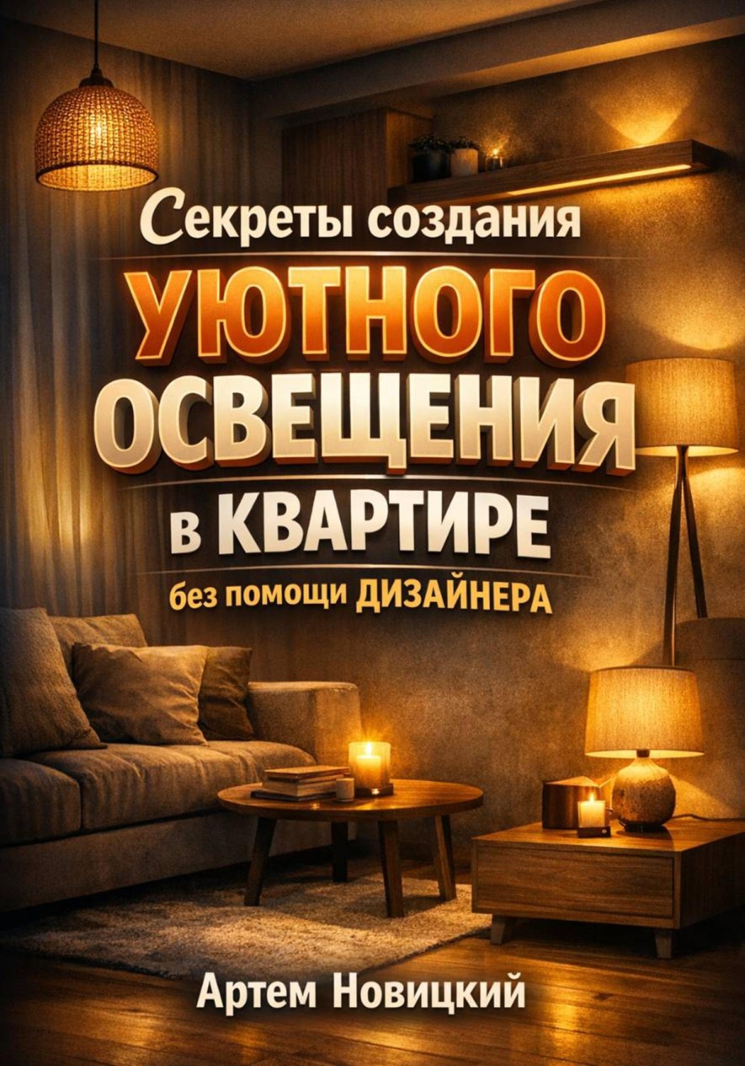 Обложка книги «Секреты создания уютного освещения в квартире без помощи дизайнера»