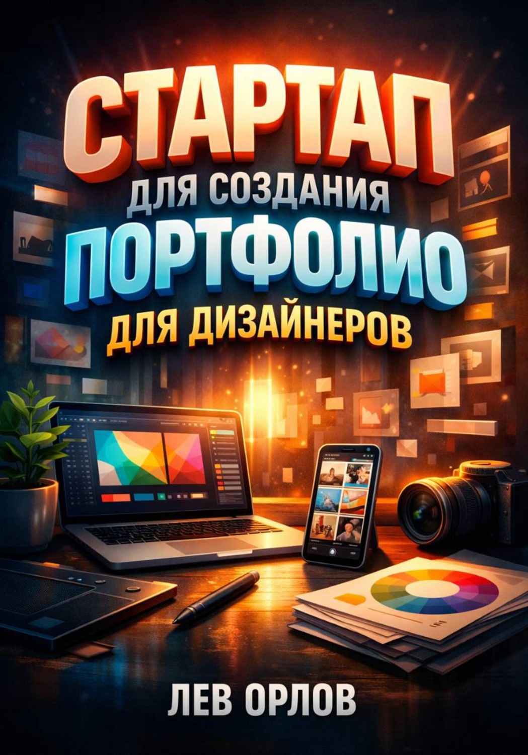 Обложка книги «Стартап для создания портфолио для дизайнеров»