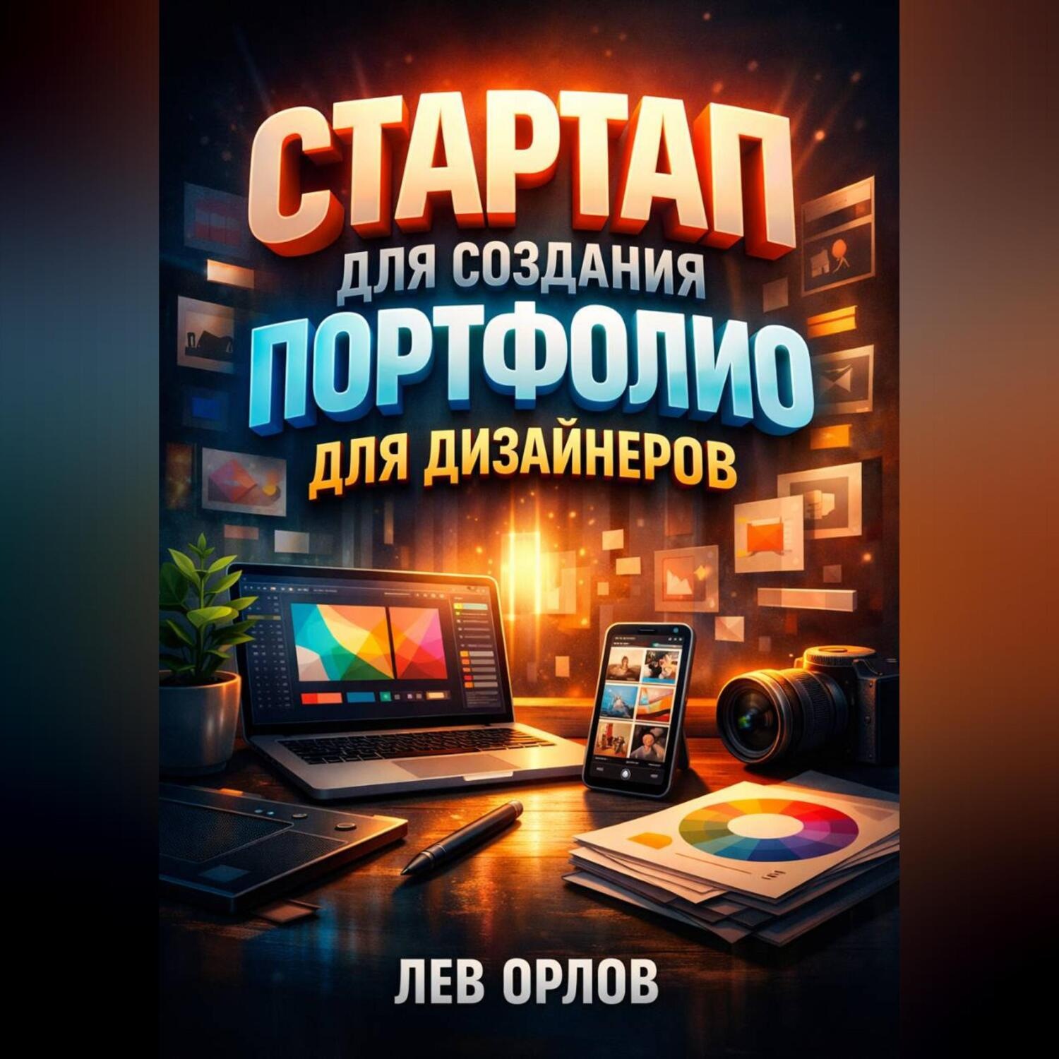 Обложка книги «Стартап для создания портфолио для дизайнеров»