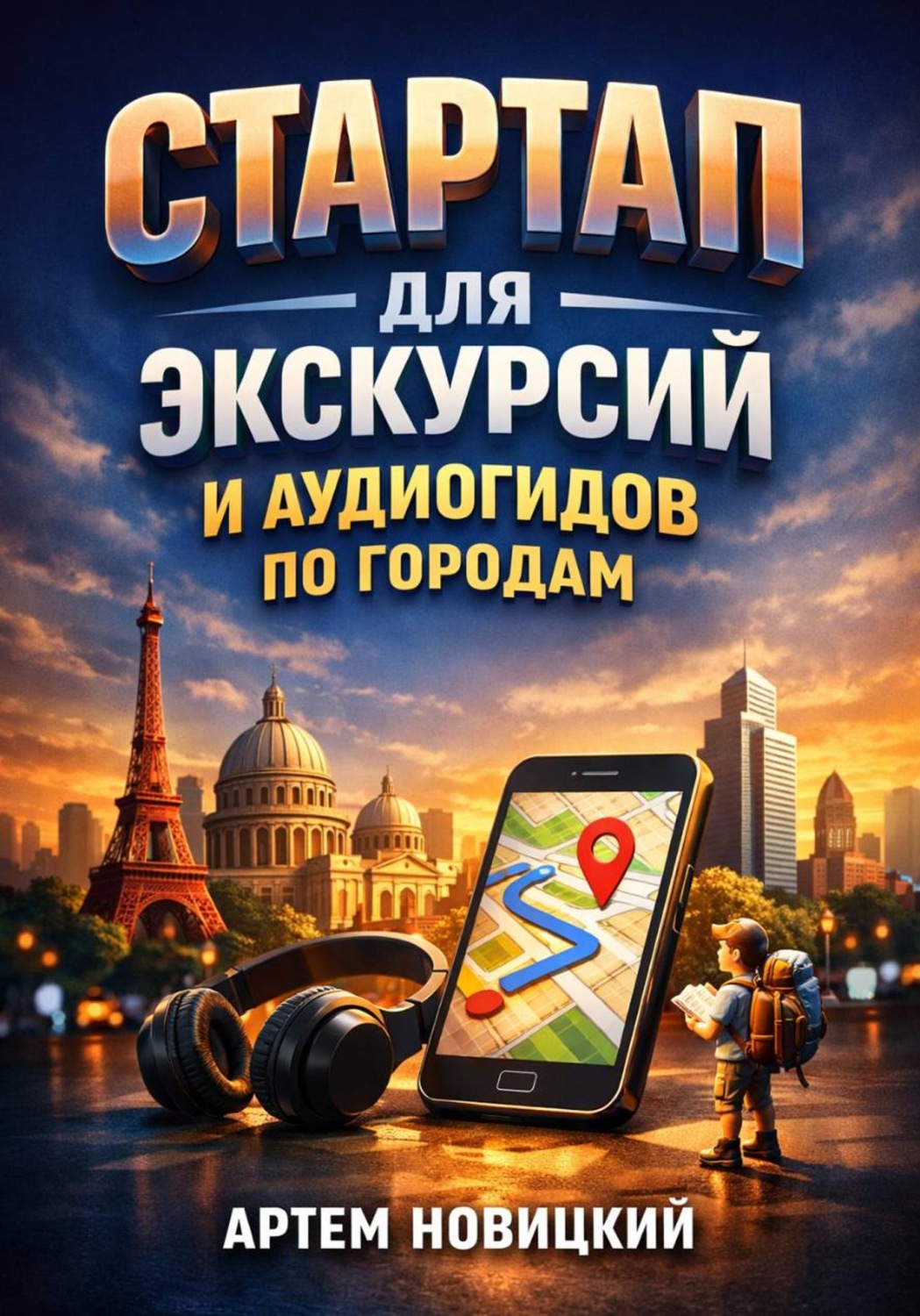 Обложка книги «Стартап для экскурсий и аудиогидов по городам»