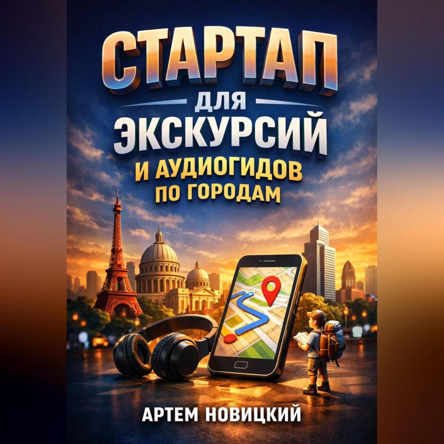 Обложка книги «Стартап для экскурсий и аудиогидов по городам»