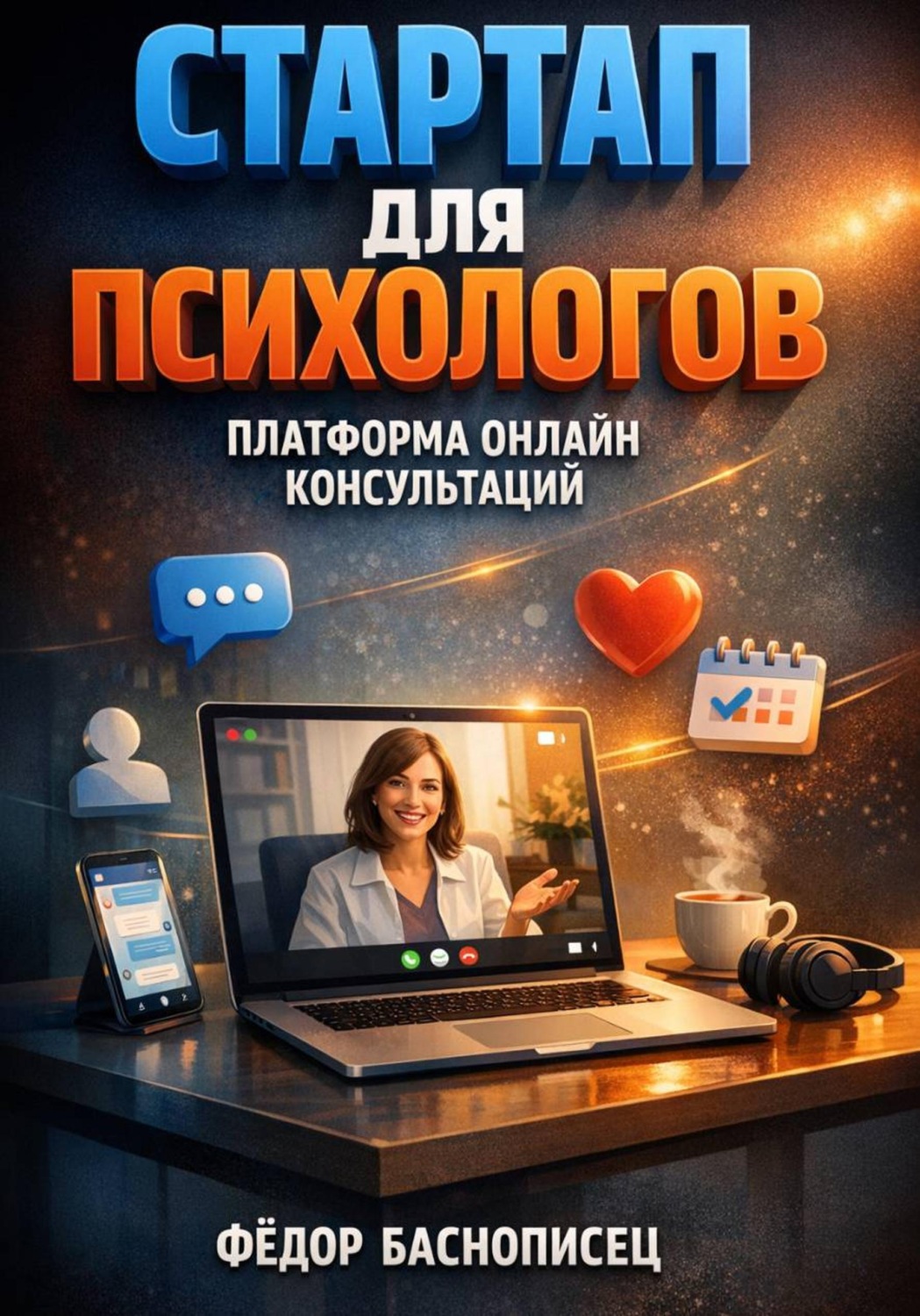 Обложка книги «Стартап для психологов платформа онлайн консультаций»