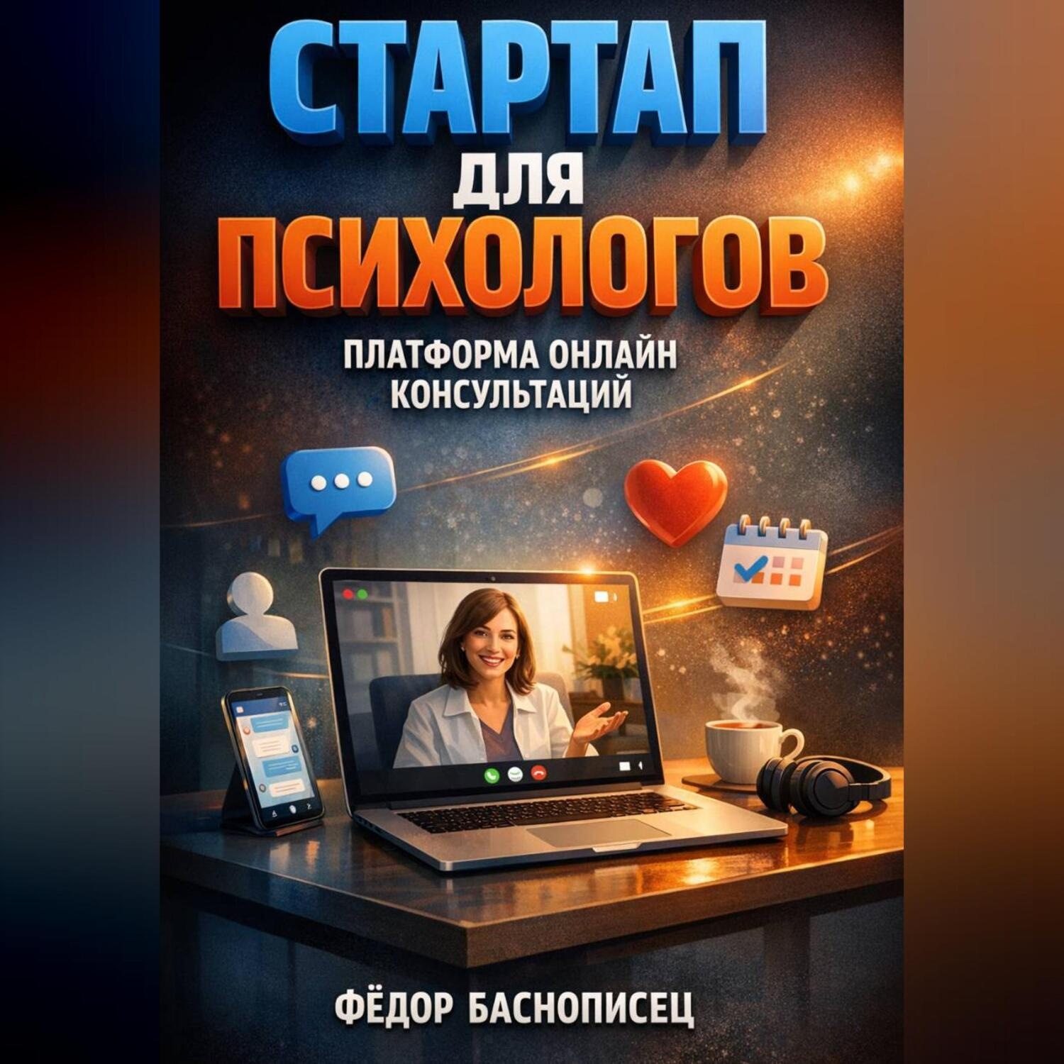 Обложка книги «Стартап для психологов платформа онлайн консультаций»