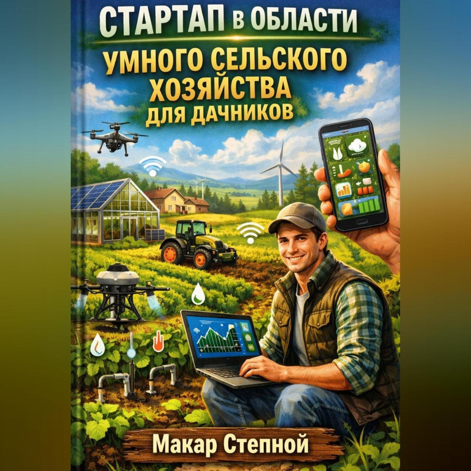 Обложка книги «Стартап в области умного сельского хозяйства для дачников»