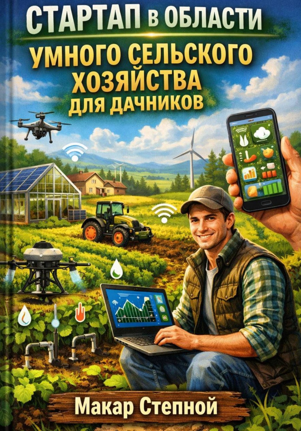 Обложка книги «Стартап в области умного сельского хозяйства для дачников»