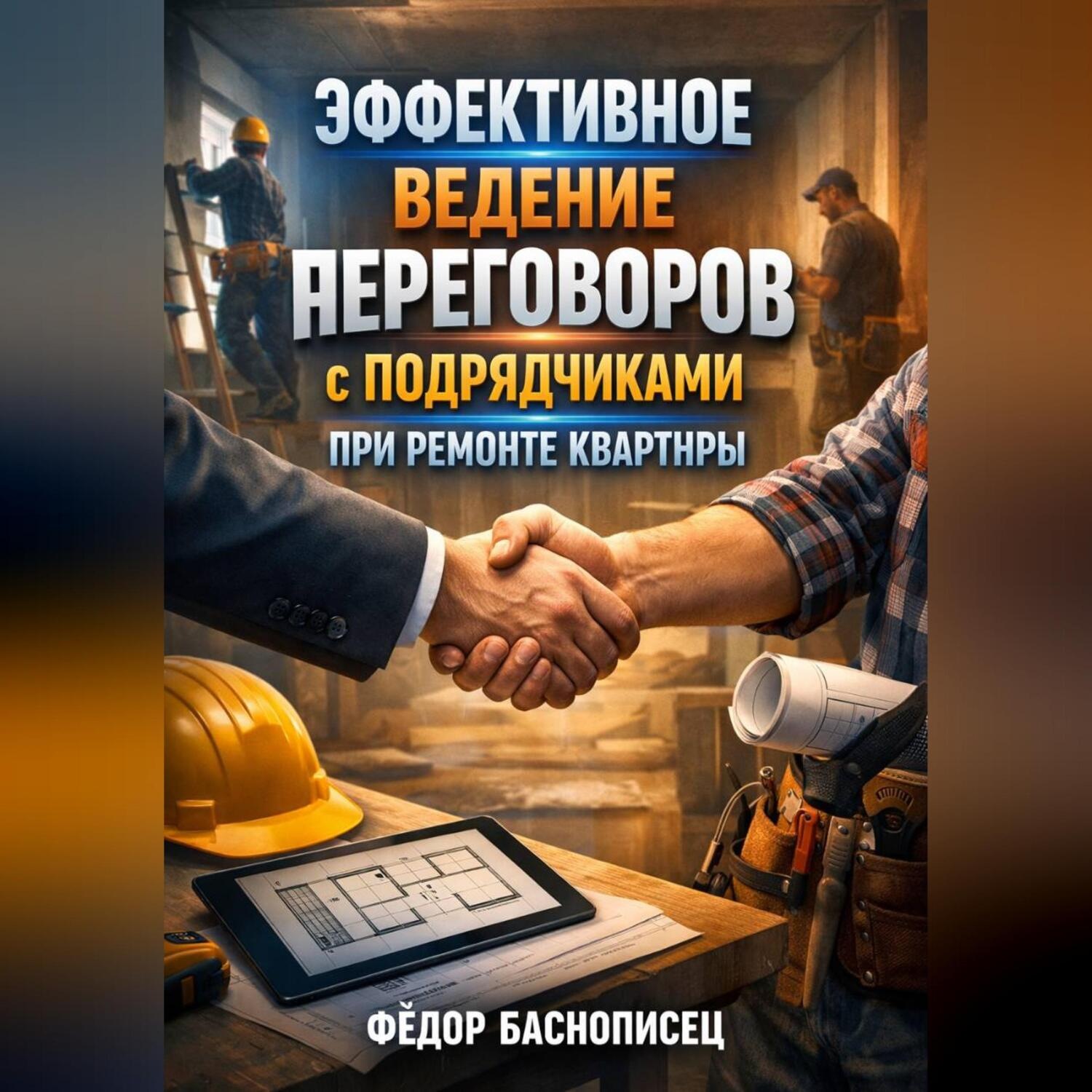 Обложка книги «Эффективное ведение переговоров с подрядчиками при ремонте квартиры»