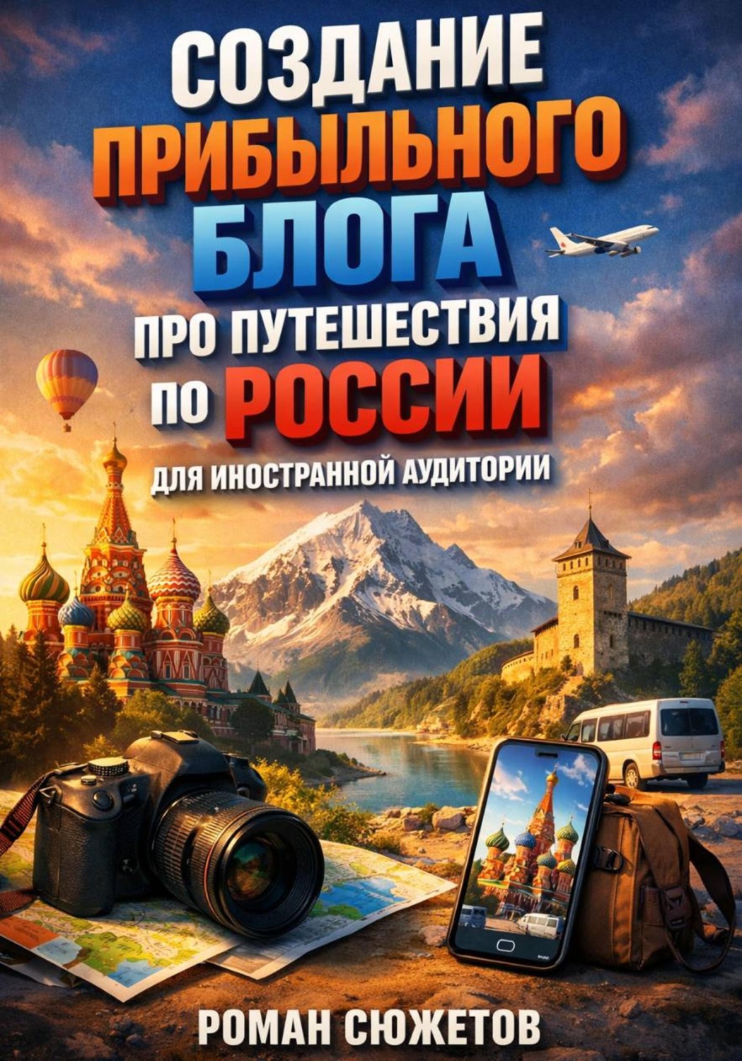 Обложка книги «Создание прибыльного блога про путешествия по России для иностранной аудитории»