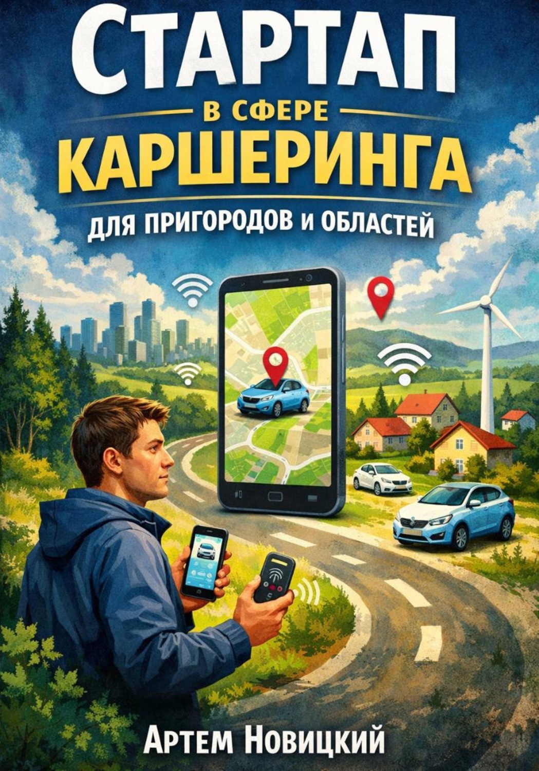 Обложка книги «Стартап в сфере каршеринга для пригородов и областей»