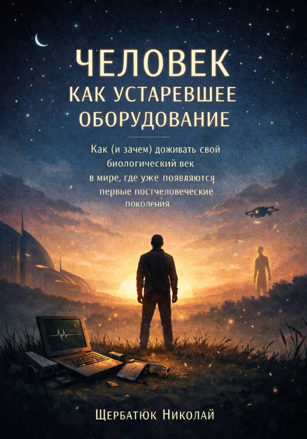 Обложка книги «Человек как устаревшее оборудование. Как (и зачем) доживать свой биологический век в мире, где уже появляются первые постчеловеческие поколения»