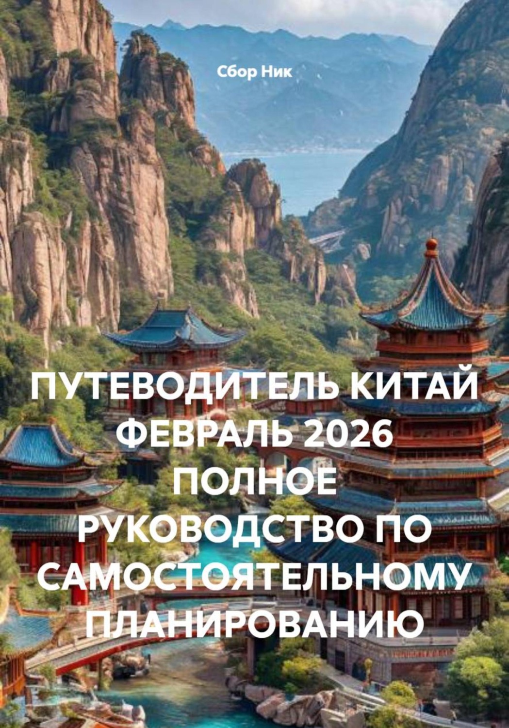 Обложка книги «ПУТЕВОДИТЕЛЬ КИТАЙ ФЕВРАЛЬ 2026 ПОЛНОЕ РУКОВОДСТВО ПО САМОСТОЯТЕЛЬНОМУ ПЛАНИРОВАНИЮ»