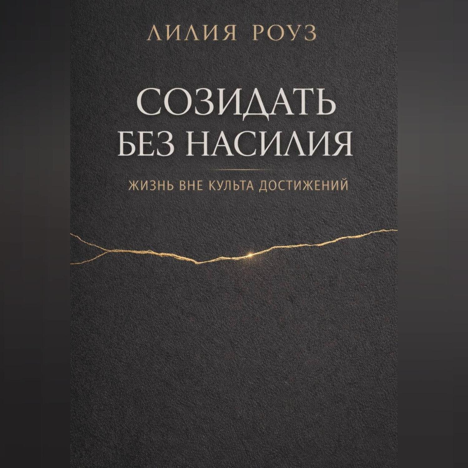 Обложка книги «Созидать без насилия: жизнь вне культа достижений»