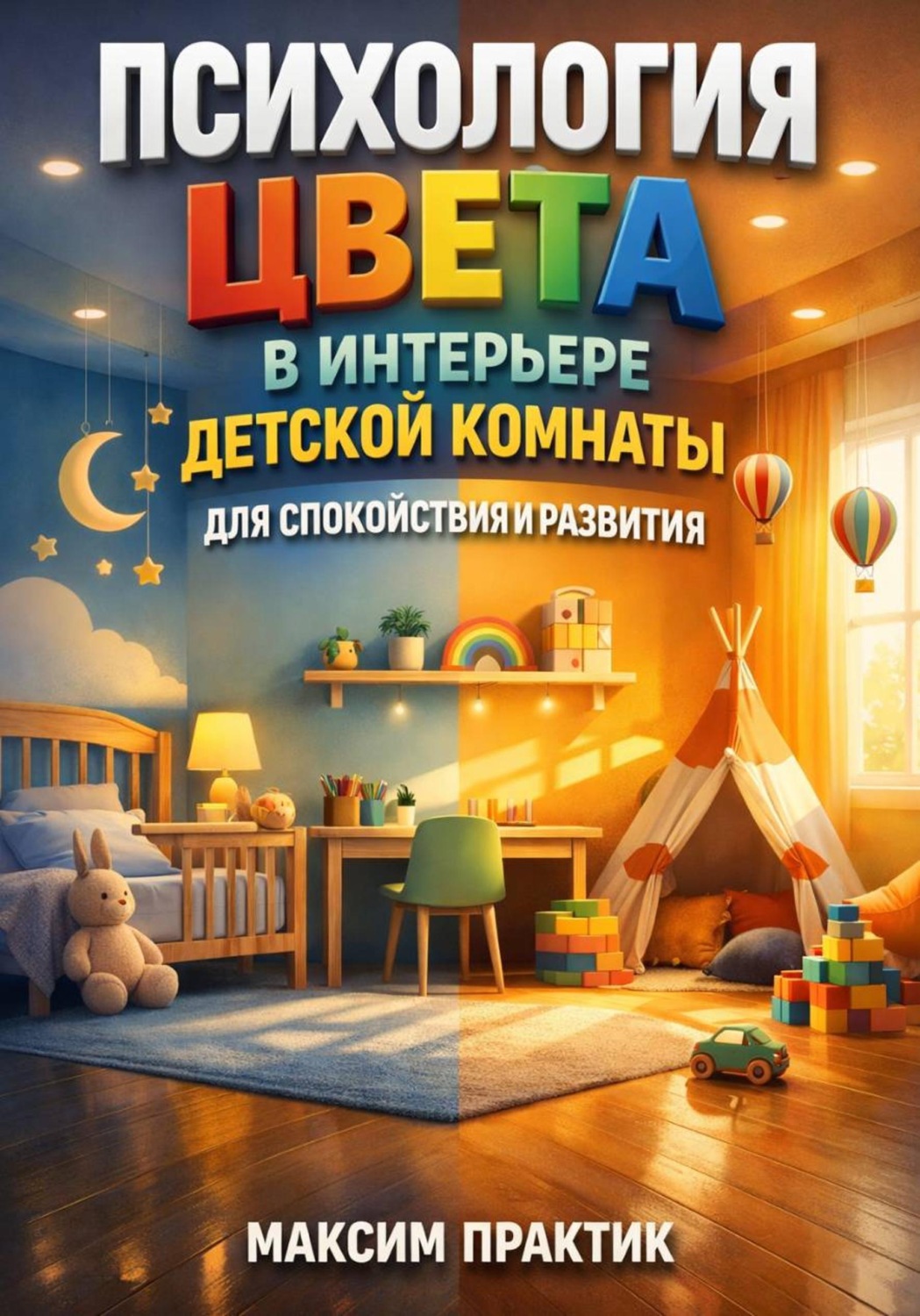 Обложка книги «Психология цвета в интерьере детской комнаты для спокойствия и развития»