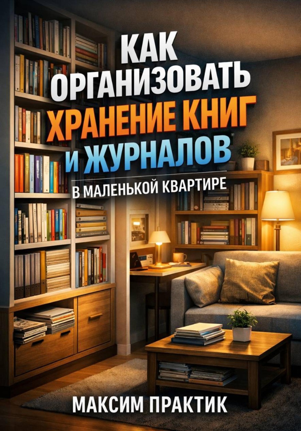 Обложка книги «Как организовать хранение книг и журналов в маленькой квартире библиотека»