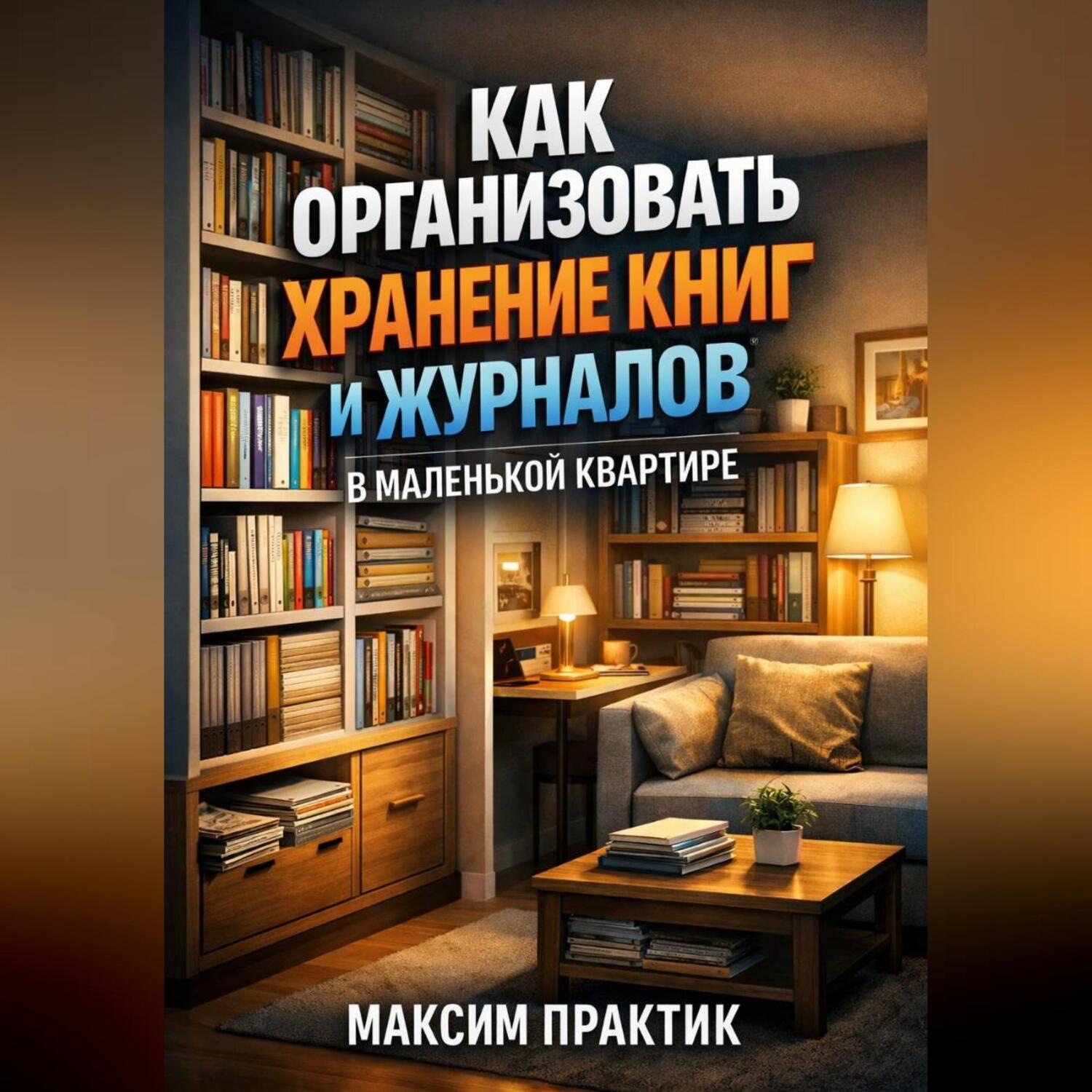 Обложка книги «Как организовать хранение книг и журналов в маленькой квартире библиотека»