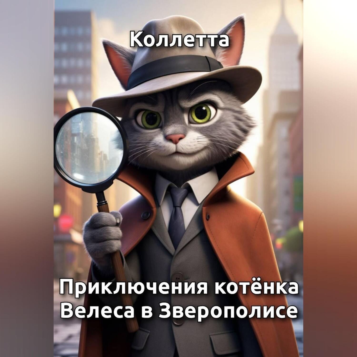 Обложка книги «Приключения котёнка Велеса в Зверополисе»