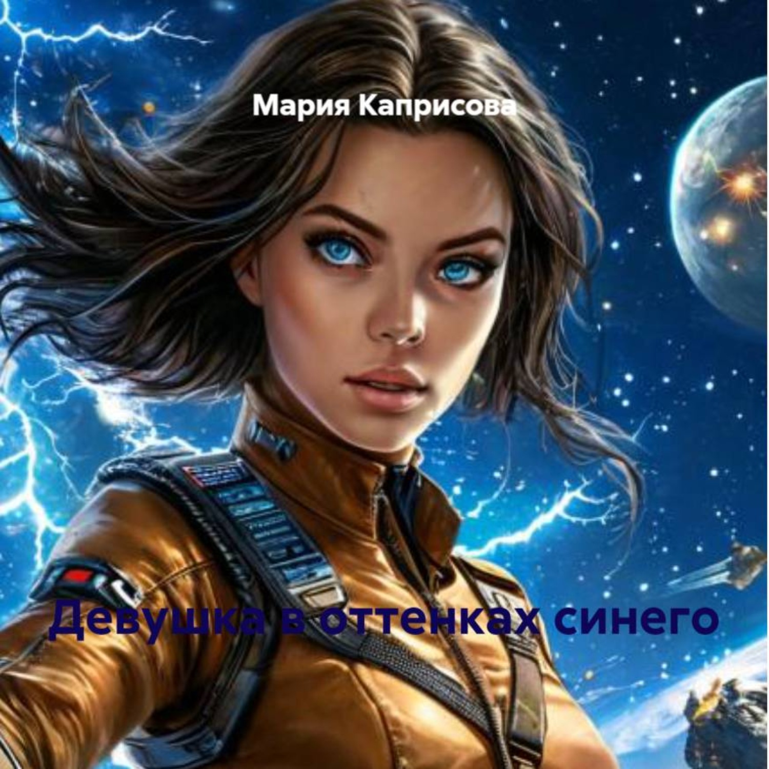 Обложка книги «Девушка в оттенках синего»