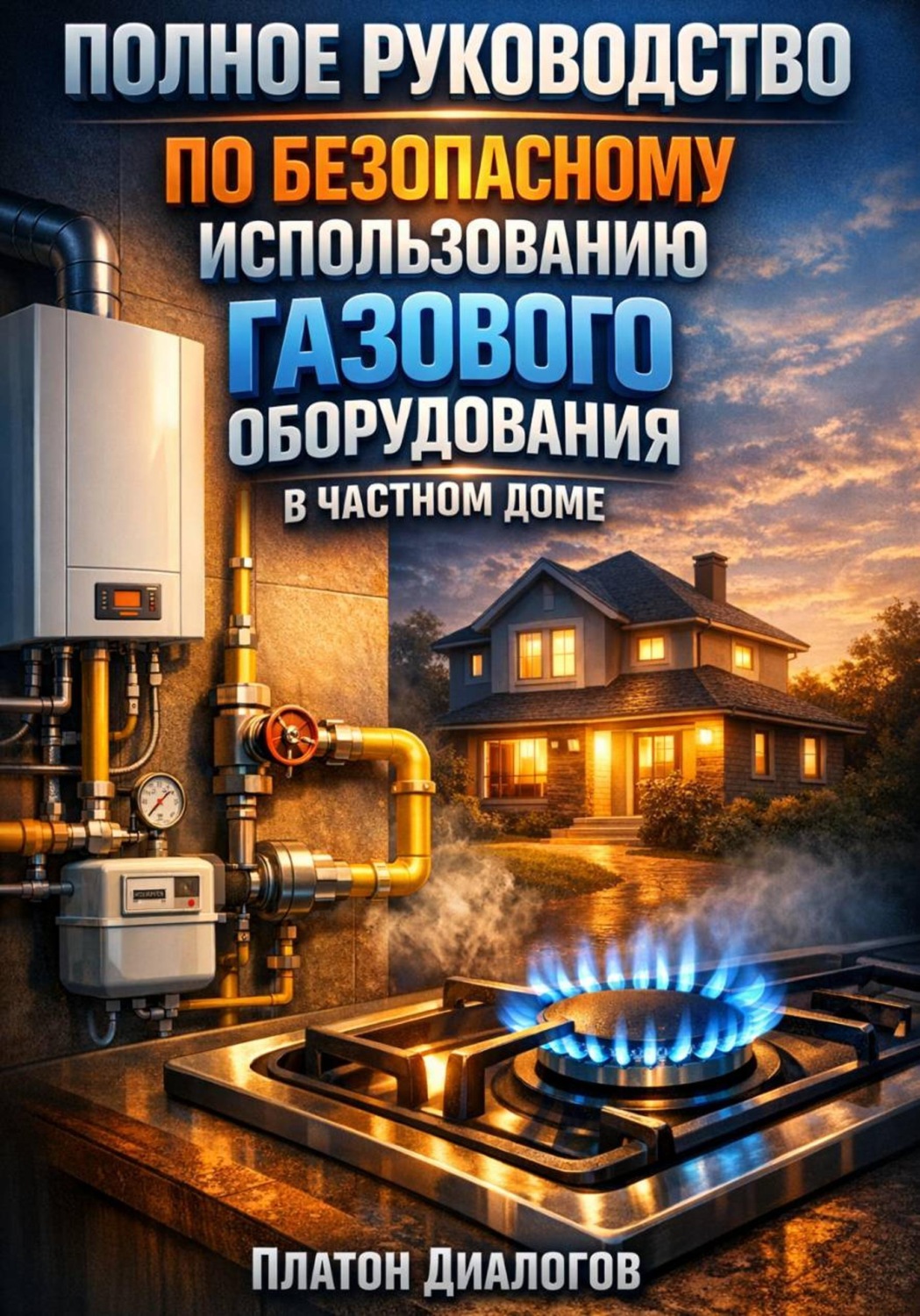 Обложка книги «Полное руководство по безопасному использованию газового оборудования в частном доме»