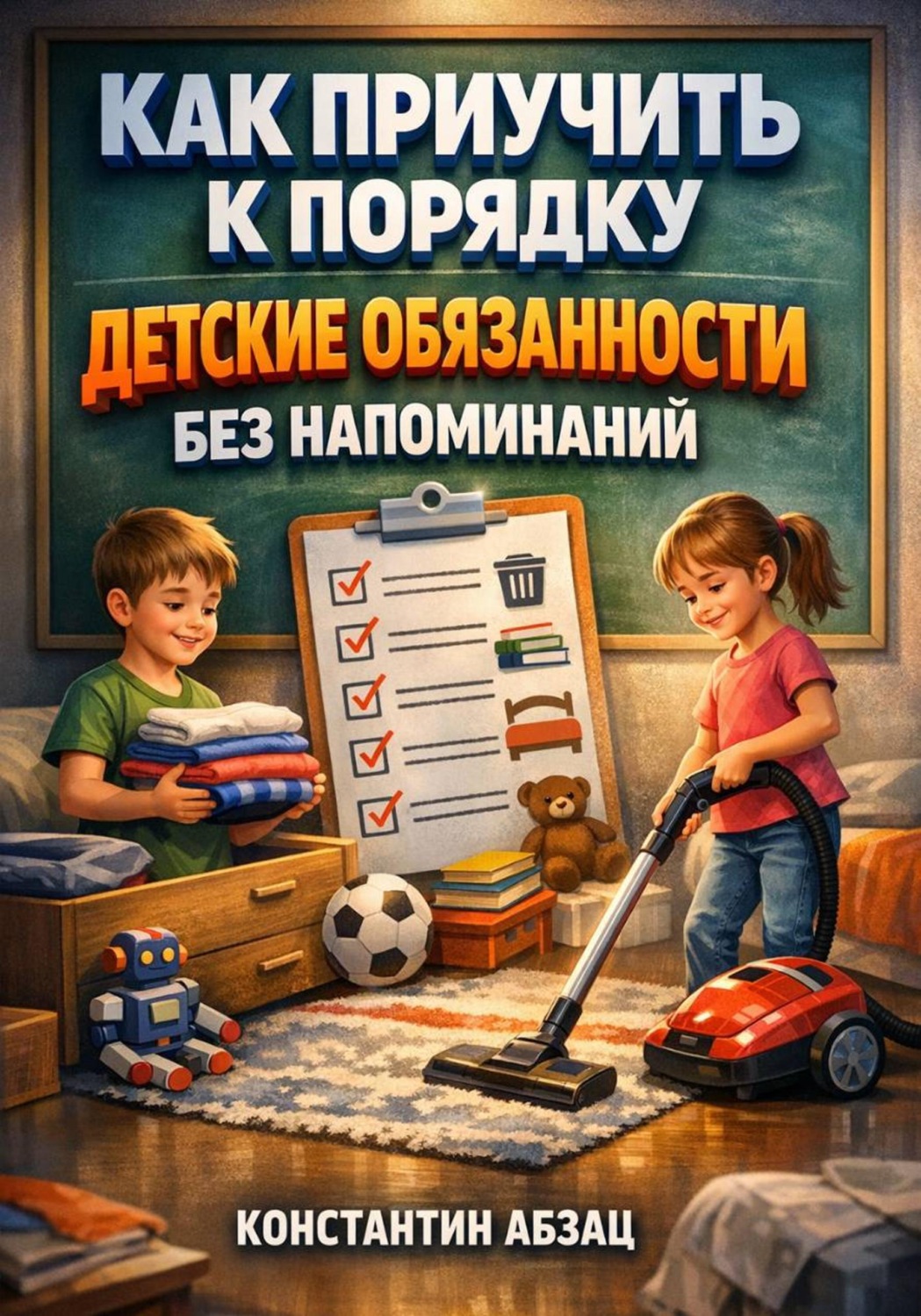 Обложка книги «Как приучить к порядку: детские обязанности без напоминаний»