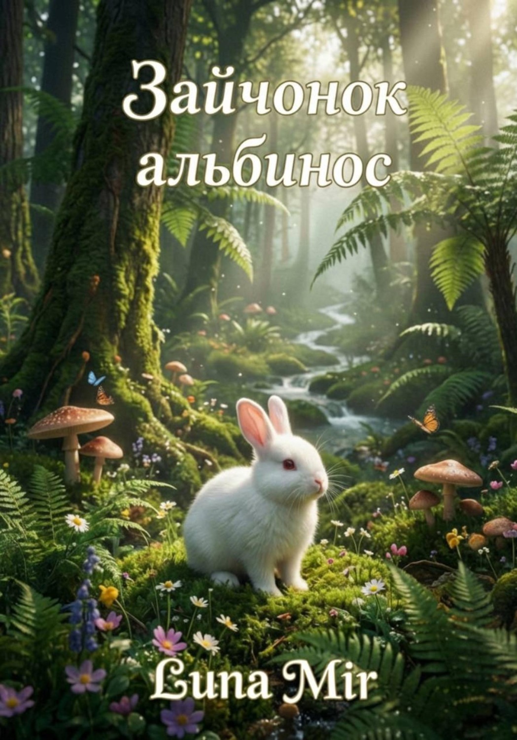 Обложка книги «Зайчонок-альбинос»
