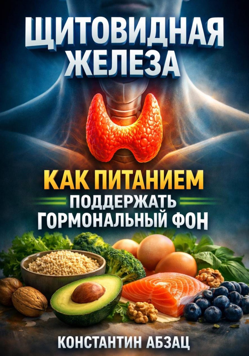 Обложка книги «Щитовидная железа. Как питанием поддержать гормональный фон»