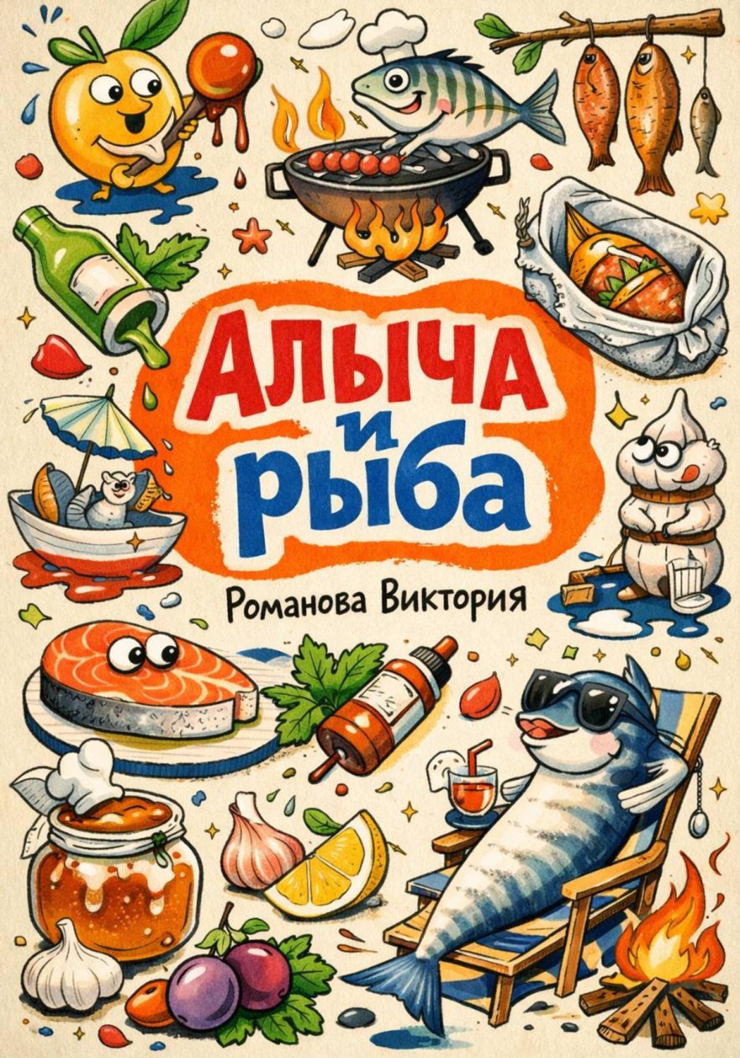 Обложка книги «Алыча и рыба: соусы, маринады, запекание, гриль»