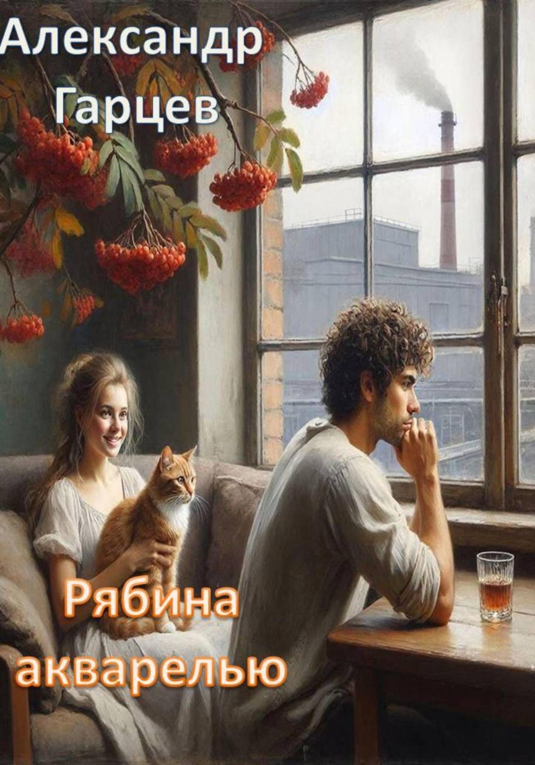 Обложка книги «Рябина акварелью»
