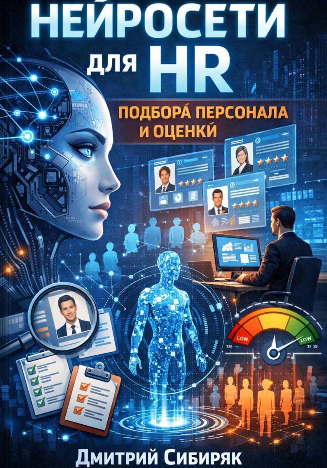Обложка книги «Нейросети для hr подбора персонала и оценки резюме»
