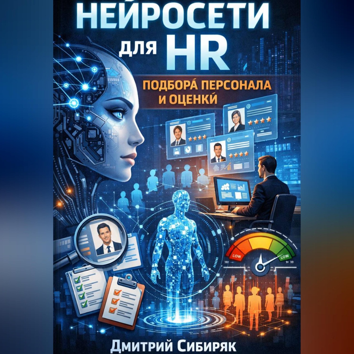 Обложка книги «Нейросети для hr подбора персонала и оценки резюме»