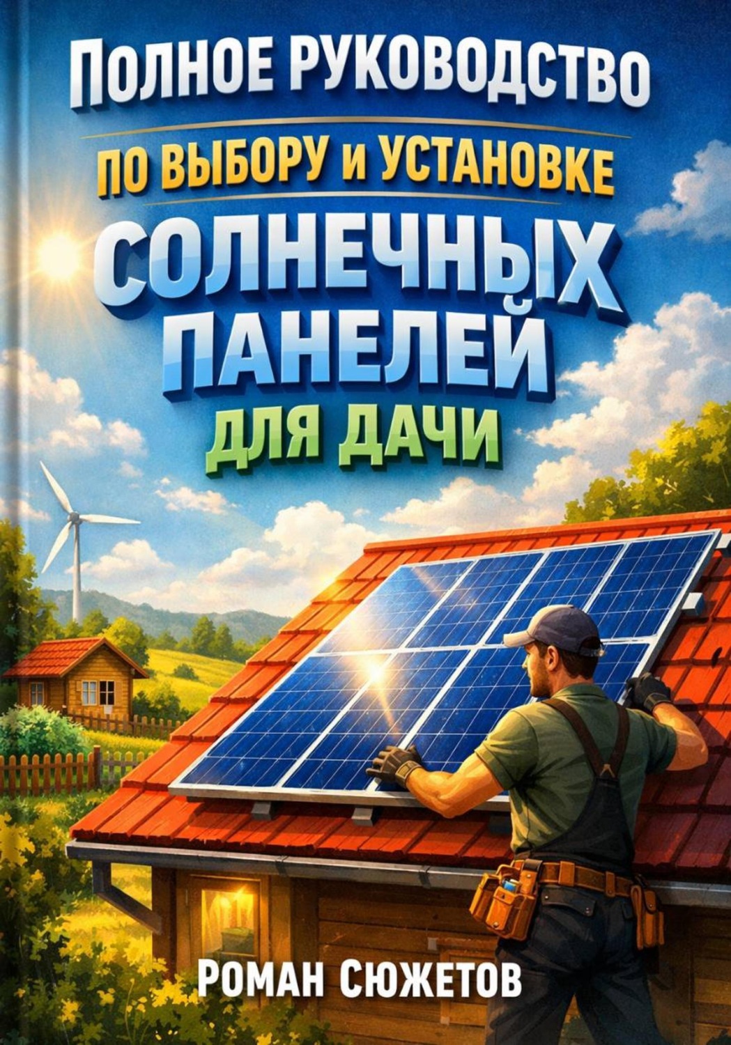 Обложка книги «Полное руководство по выбору и установке солнечных панелей для дачи»