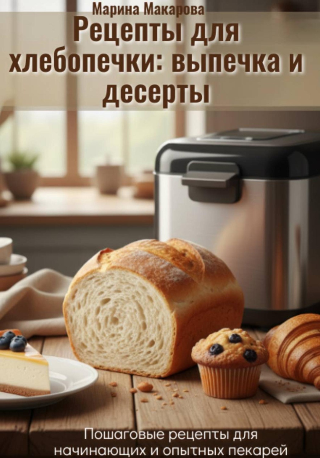 Обложка книги «Рецепты для хлебопечки: выпечка и десерты»